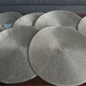 Light Gold Round Placemats Set